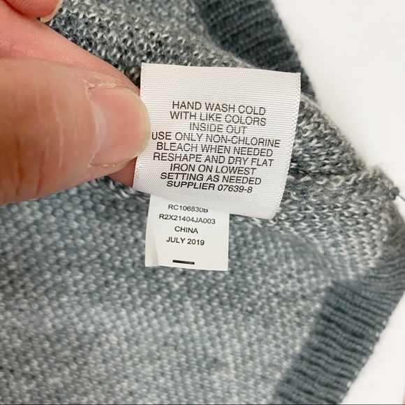 ST. JOHN’S BAY Women's XXL Gray Fairisle Pullover Sweater Ski Winter - Picture 8 of 9